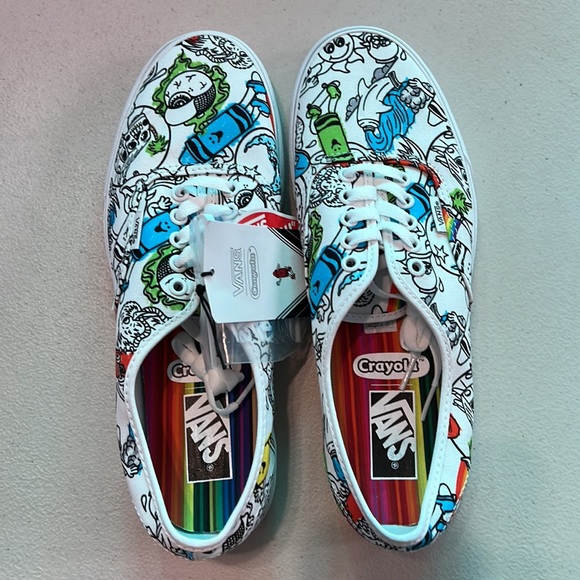 *VANS x CRAYOLA | Authentic DIY Sketch Your Way Skate Shoe - White - Picture 5 of 9
